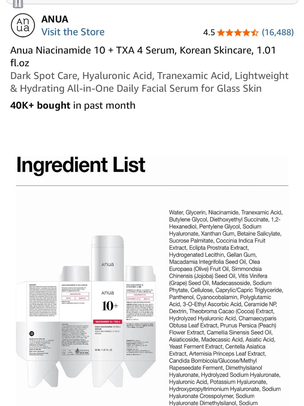 Anua 10+ Niacinamide Serum - Pink